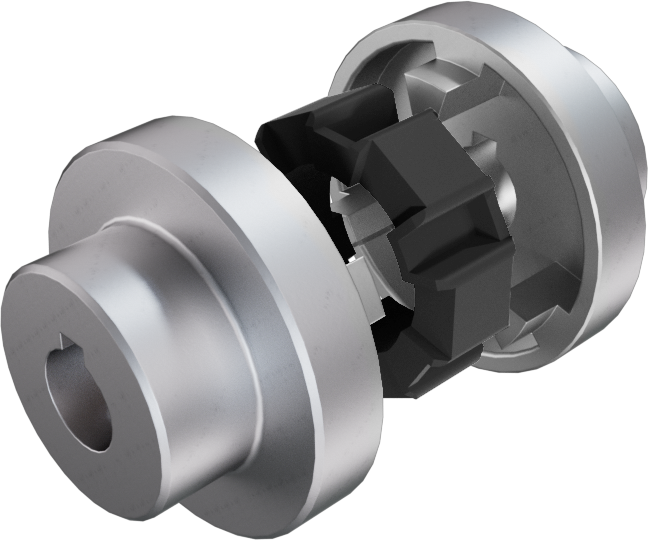 EURO-FLEX Komplett-Kupplung - 4 mit Bohrung